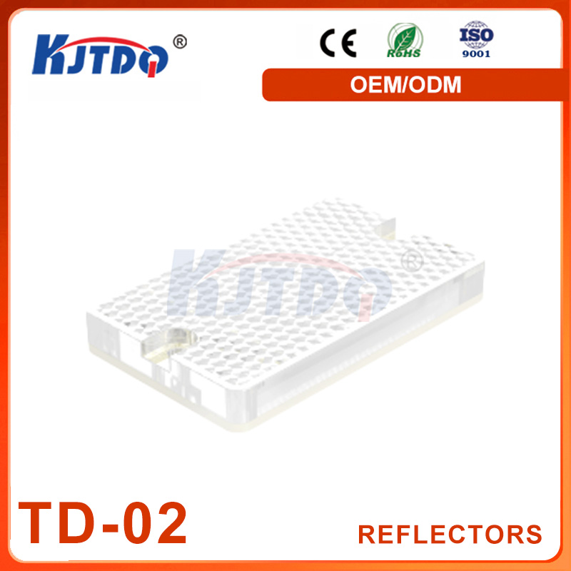 KJT TD-Serie IP67 Hochwertiger fotoelektrischer Reflektor in quadratischer Kreisform