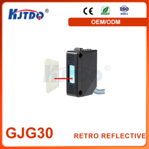 GJG30 NPN PNP Sn 100 m IP67 ABS Retro-reflektierender Reflexions-Lasersensor 